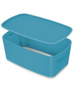 Photo Boîte de rangement avec couvercle - 5 litres - Bleu LEITZ My Box Cosy