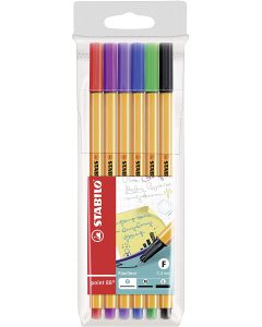 Photo STABILO : Lot de 6 stylos-feutres - Fineliner point 88 - 88/6