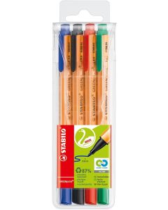 Photo Etui de 4 Stylo-feutres - GreenPoint - Assortiment STABILO 