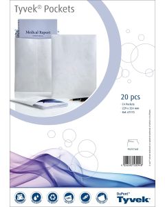Photo Lot de 20 pochettes sans fenêtre 229 x 324 mm Tyvek 67175 : Enveloppes 