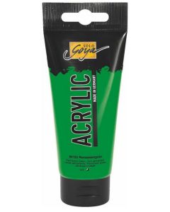 Photo Peinture acrylique Vert permanent Tube de 100 ml : KREUL Solo Goya Acrylic 84133