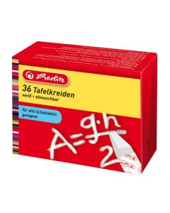 Photo Boite de 36 craies pour tableau - Blanc : HERLITZ  8856502