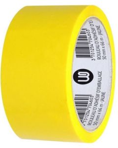 Photo Ruban adhésif en PP - 50 mm x 66 m - Jaune WONDAY