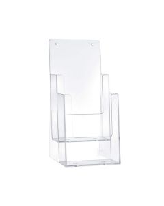 Photo Présentoir de table - 2 compartiments 1/3 de format A4 - Transparent : HELIT H2351502 