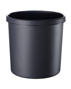 Photo Corbeille à papier ininflammable - 12 litres Noir : HELIT H6106395