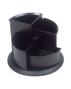 Photo Pot à crayons rotatif - Linear - Noir : HELIT H6390595