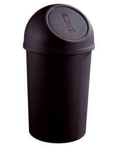 Photo Corbeille à papier avec couvercle 25 litres - Noir : HELIT H2401295