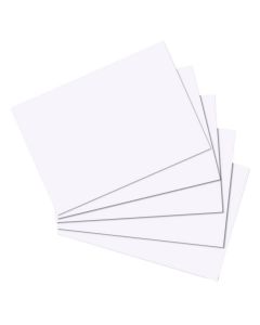 Photo Lot de 100 fiches Bristol unies - 148 x 210 mm - Blanc : HERLITZ 10621308 