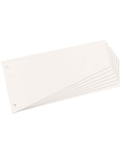 Photo Intercalaires trapèze en carton - 230 x 120 mm - Blanc : HERLITZ Lot de 100 réf. 10838506