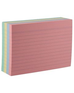 Photo Lot de 200 fiches Bristol lignées - 105 x 148 mm - Assortiment : HERLITZ  10836211
