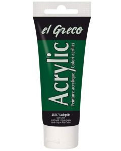 Peinture acrylique EL Greco - 75 ml - Vert feuillage C. KREUL  tube