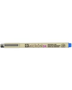 Stylo feutre à pointe fine - 0,4 mm - Bleu : SAKURA Pigma Micron 04 (XSDK0436) image