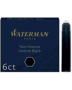 WATERMAN Noir  : Boite de 6 cartouches d'encre Mini