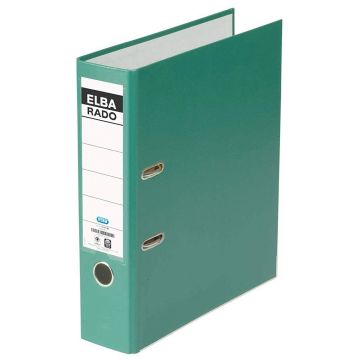 Classeur à levier - Dos 80 mm - Vert : ELBA Rado Brillant Photo