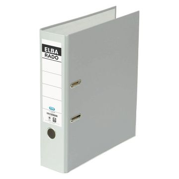 Classeur à levier - Dos 80 mm - Gris : ELBA Rado Brillant Photo