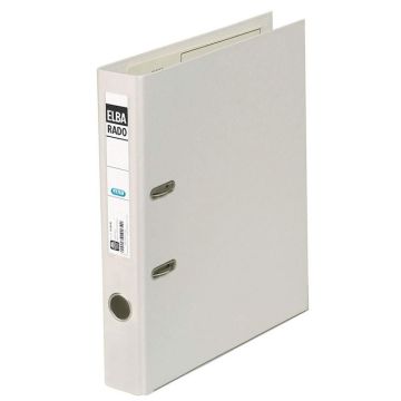 Classeur à levier en PVC - Dos 50 mm - Blanc ELBA Rado Plast Image