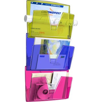 Présentoir mural - 3 Corbeilles A4 - Assortiment : CEP Visuel