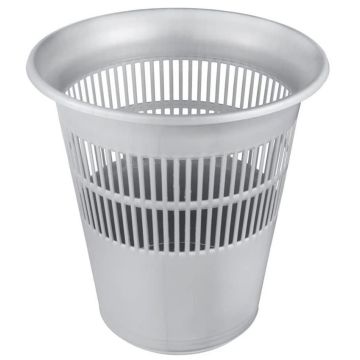 Poubelle en Plastique 11,5 litres - Argent : KEEEPER Jasper Modèle