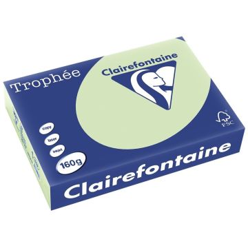 Ramette de papier Trophée de 250 feuilles A4 160g - Vert Golf : CLAIREFONTAINE Photo