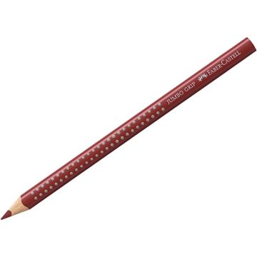 Crayon de couleur Jumbo GRIP - Rouge Indien : FABER CASTELL Visuel