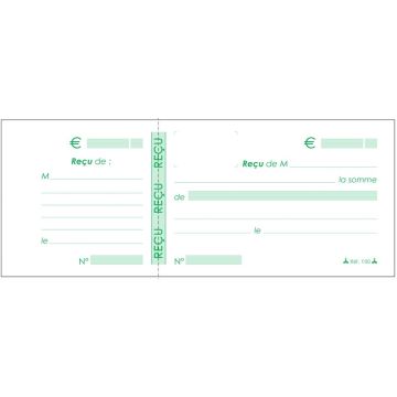 RECUS Carnet à souche (Le Dauphin 1150D) Modèle