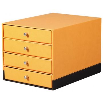 Module de classement - simili- cuir- Orange : 118860C RHODIA photo