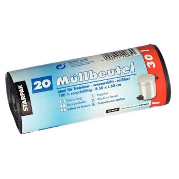 Lot de 20 sacs poubelle - 30 litres - Gris PAPSTAR-image