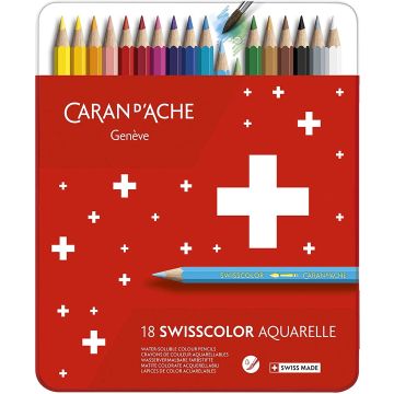Étui de 18 Crayons de couleurs Swisscolor - Assortiment : CARAN D'ACHE Image