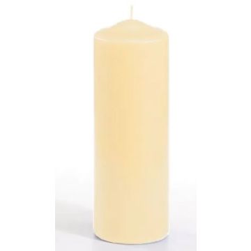 Bougie cylindrique - Crème 70 mm : PAP STAR photo