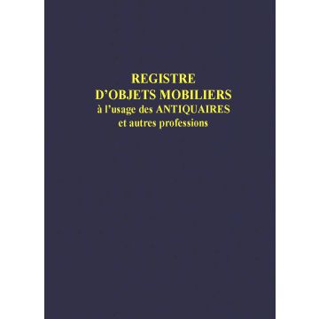 Livre de police obligatoire pour antiquaires brocante 1413 ELVE