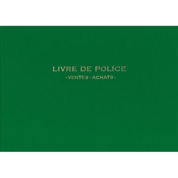 Elve 14172 Registre Bijoutier Achats/Ventes OR Livre de police métaux précieux