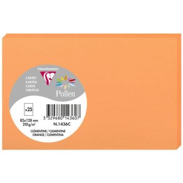 Carte en papier - 82 x 128 mm - Clémentine : POLLEN Lot de 25 Visuel