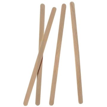 Photo Touillettes en bois - 140 mm PAP STAR Pure