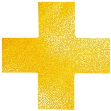 CROIX Marquage adhésif de zone de danger - Jaune DURABLE 