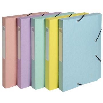Boîte de classement Cartobox - Dos 25 mm - Assortiment : EXACOMPTA Aquarel image