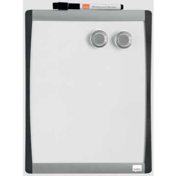 Tableau blanc magnétique avec cadre incurvé - 215 x 280 mm : NOBO image