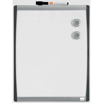 Tableau blanc magnétique avec cadre incurvé - 280 x 335 mm : NOBO image