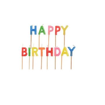 Bougie d'anniversaire HAPPY BIRTHDAY : PAP STAR