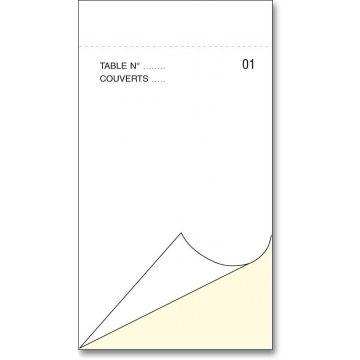 Blocs MAITRE D'HOTEL Autocopiants Dupli Blanc/Jaune - 170 x 95 mm COGIR 1984