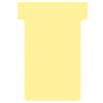 Fiches T - Indice 2 / 60 mm - Jaune : NOBO Lot de 100  visuel