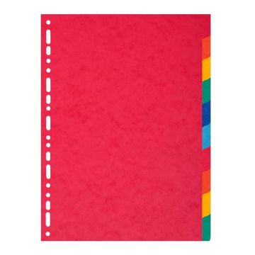 EXACOMPTA : Jeu de 10 intercalaires neutres en carte recyclée 2110E