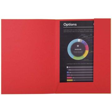 Lot de 50 Chemises à 2 rabats ROCK'S 210 - Rouge EXACOMPTA Exemple