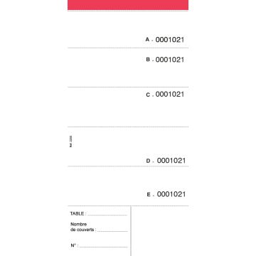 ELVE : Lot de 10 blocs  BRASSERIE - Autocopiants Dupli  2205