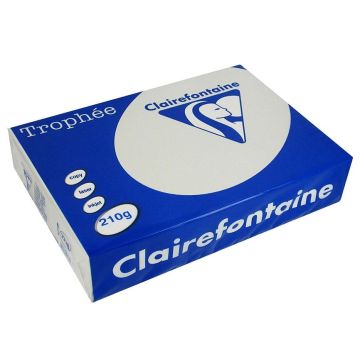 Ramette de papier de 250 feuilles A4 210 g - Gris Acier CLAIREFONTAINE Trophée Ramette