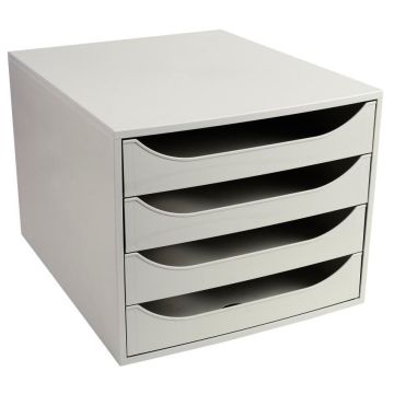 Module de rangement 4 tiroirs Ecobox - Gris EXACOMPTA Office Image