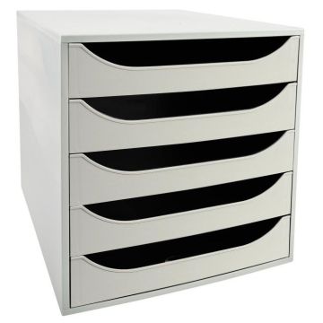 Module de rangement 5 tiroirs Ecobox+ - Gris EXACOMPTA Office Image