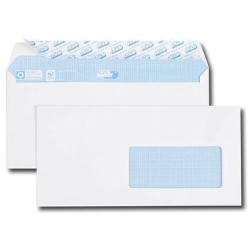 Enveloppes avec fenêtre de 45 x 100 mm - 110 x 220 mm - 90 g : GPV Office Lot de 500 Visuel