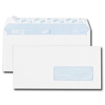 Enveloppes avec fenêtre de 35 x 100 mm - 110 x 220 mm - 80 g : GPV Office Lot de 500 Visuel