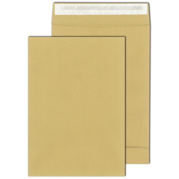 MAIL-Média : Lot de 250 pochettes kraft sans fenêtre - Marron - 280 x 400 mm - E4 (Expédition 301017)