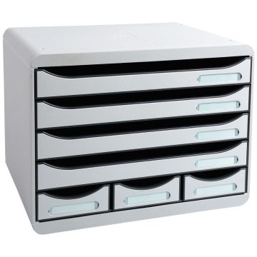 Caisson à 7 Tiroirs - Gris lumière : EXACOMPTA Store-Box MAXI photo